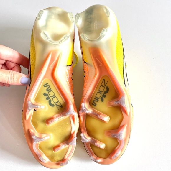 Nike Zoom Mercurial Vapor 15 Elite FG Yellow Strike lucent pack mens 7 cleat - Picture 8 of 9